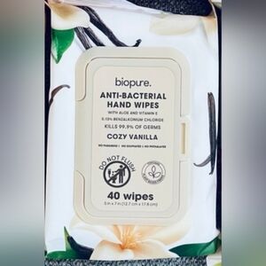 Biopure Anti Bacterual Hand Wipes Vanilla